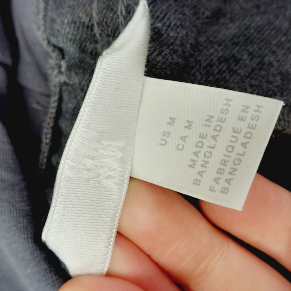 H&M Black Maternity Lounge with Drawstring Comfy Pants P6109 - Picture 6 of 9